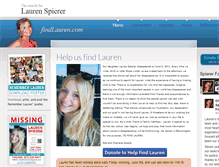 Tablet Screenshot of findlauren.com